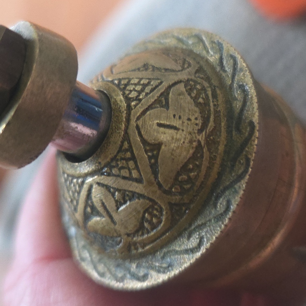 Vintage Brass  Grinder Possibly Salt And Pepper Or Coffee - Picture 10 of 11